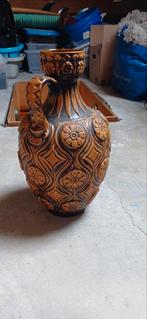 Bruin/oranje kruik – BAY Keramik, Antiek en Kunst, Ophalen