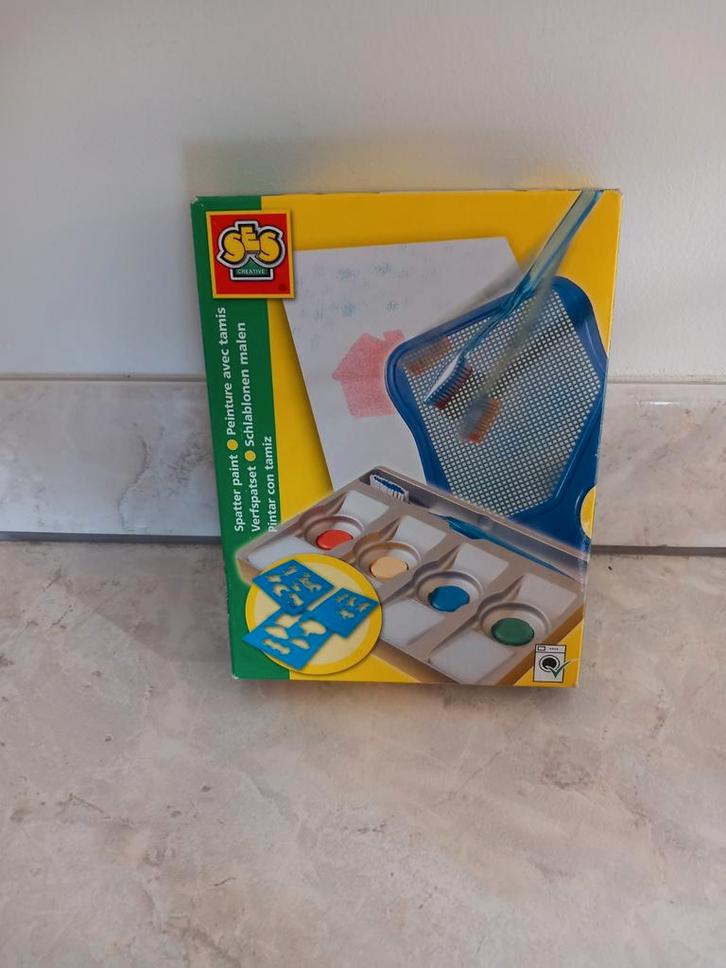 Ses verfspatset kaarten maken, compleet als nieuw, Kinderen en Baby's, Speelgoed | Educatief en Creatief, Zo goed als nieuw, Knutselen