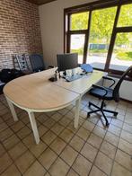 Complete bureau met twee stoelen, Zakelijke goederen, Kantoor en Winkelinrichting | Kantoormeubilair en Inrichting, Ophalen of Verzenden