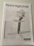 Nomi Highchair kleur WIT, Kinderen en Baby's, Kinderstoelen, Ophalen, Gebruikt, Meegroeistoel