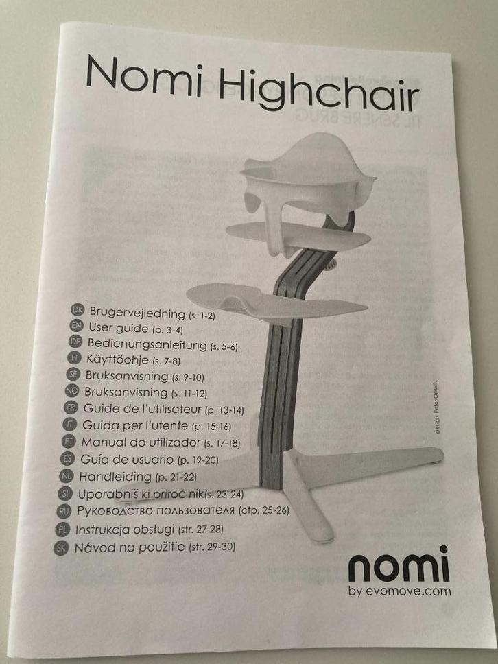 Nomi Highchair kleur WIT, Kinderen en Baby's, Kinderstoelen, Gebruikt, Meegroeistoel, Ophalen