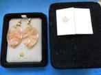 Boucles d'oreilles forme feuille, Ophalen, Zo goed als nieuw, Goud
