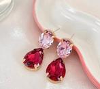 rouges rose boucles d'oreilles, Bijoux, Sacs & Beauté, Boucles d'oreilles, Envoi, Neuf, Rouge