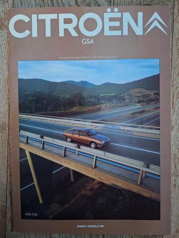CITROEN GSA 1981 Frankrijk BROCHURE 24 PAGINA'S beschikbaar voor biedingen