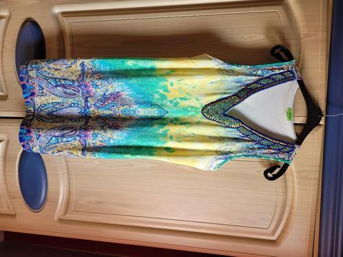 Mooie jurk van K Design maat Large of 42/44, Kleding | Dames, Jurken, Zo goed als nieuw, Maat 42/44 (L), Geel, Boven de knie, Ophalen of Verzenden