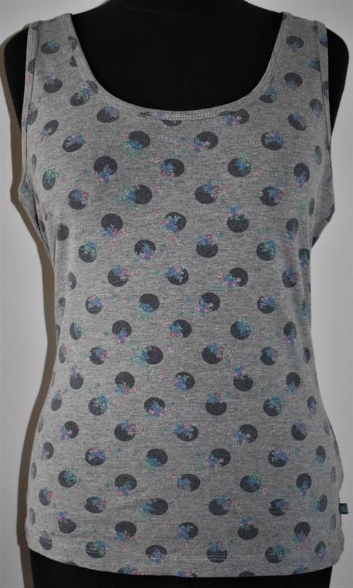 Dept : lichtgrijs topje / top / M / als nieuw, Kleding | Dames, Topjes, Zo goed als nieuw, Maat 38/40 (M), Grijs, Zonder mouw
