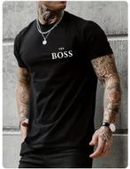 T-shirt de rue imprimé ''Yes Boss'' pour hommes M Yes Boss, Noir, Taille 48/50 (M), Enlèvement ou Envoi, Neuf