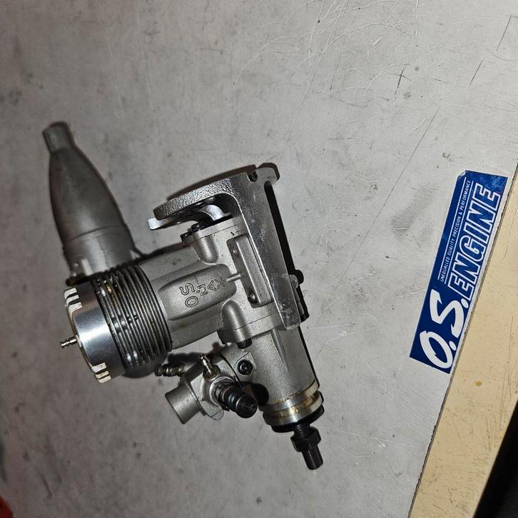 Os Max 40 SR met 743 uitlaat, Hobby en Vrije tijd, Modelbouw | Radiografisch | Vliegtuigen, Zo goed als nieuw, Nitro, RTF (Ready to Fly)