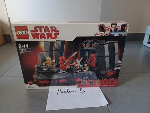 LEGO Star Wars 75216 - Snoke's Troonzaal (nieuw - seald), Kinderen en Baby's, Speelgoed | Duplo en Lego, Nieuw, Lego, Complete set