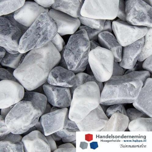 Icy blue grind afgeronde ijsblauw grijze siergrind tuin pad, Tuin en Terras, Grind, Keien en Split, Nieuw, Grind, Multi, Verzenden