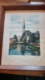 Aquarelle Onze-Lieve-Vrouwekerk in Brugge.., Ophalen of Verzenden