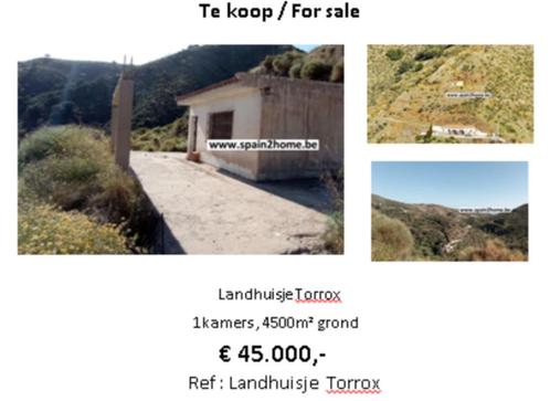 LANDHUISJE MET GROND IN TORROX (MALAGA), Immo, Étranger, Espagne, Terrain ou Parcelle, Campagne