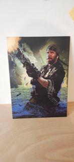 Metalen Displate Poster Chuck Norris- Missing in Action, Ophalen, Gebruikt, Deurposter of groter, Film en Tv