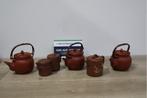 Set van 5 Vintage Chinese Aardewerk Theepotten