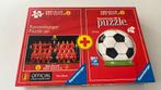 Puzzel Rode Duivels 100st + 3D puzzel voetbal 54st, Ophalen, Zo goed als nieuw