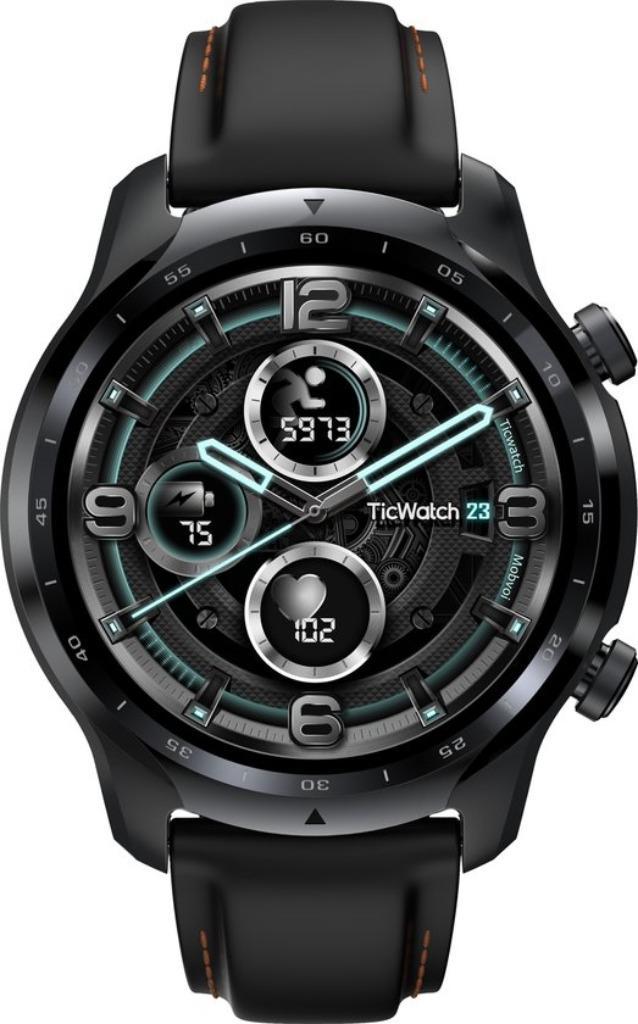 Smartwatch Mobvoi Ticwatch Pro 3 GPS, Handtassen en Accessoires, Smartwatches, Gebruikt, Android, Zwart, Afstand, GPS, Hartslag
