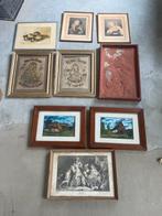 Lot 9 kunstwerken, Ophalen of Verzenden