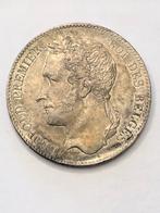 Munt zilver België 5 FR 1849 Leop I uitzonderlijke kwaliteit, Zilver, Ophalen of Verzenden, Losse munt, Zilver