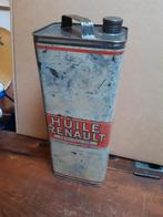 Olieblik renault antiek, Verzamelen, Blikken, Ophalen of Verzenden