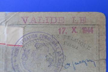 1944 :  carte identité commune de NANDRIN (Prov. Luxembourg) beschikbaar voor biedingen