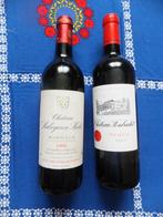2 bouteilles vin rouge margaux 1993 et paullac 2005, Frankrijk, Ophalen of Verzenden, Zo goed als nieuw, Rode wijn