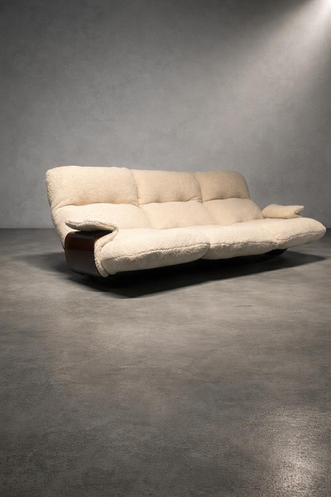 Marsala ligne Roset driezitsbank, Huis en Inrichting, Zetels | Zetels en Chaises Longues, Zo goed als nieuw, Ophalen of Verzenden