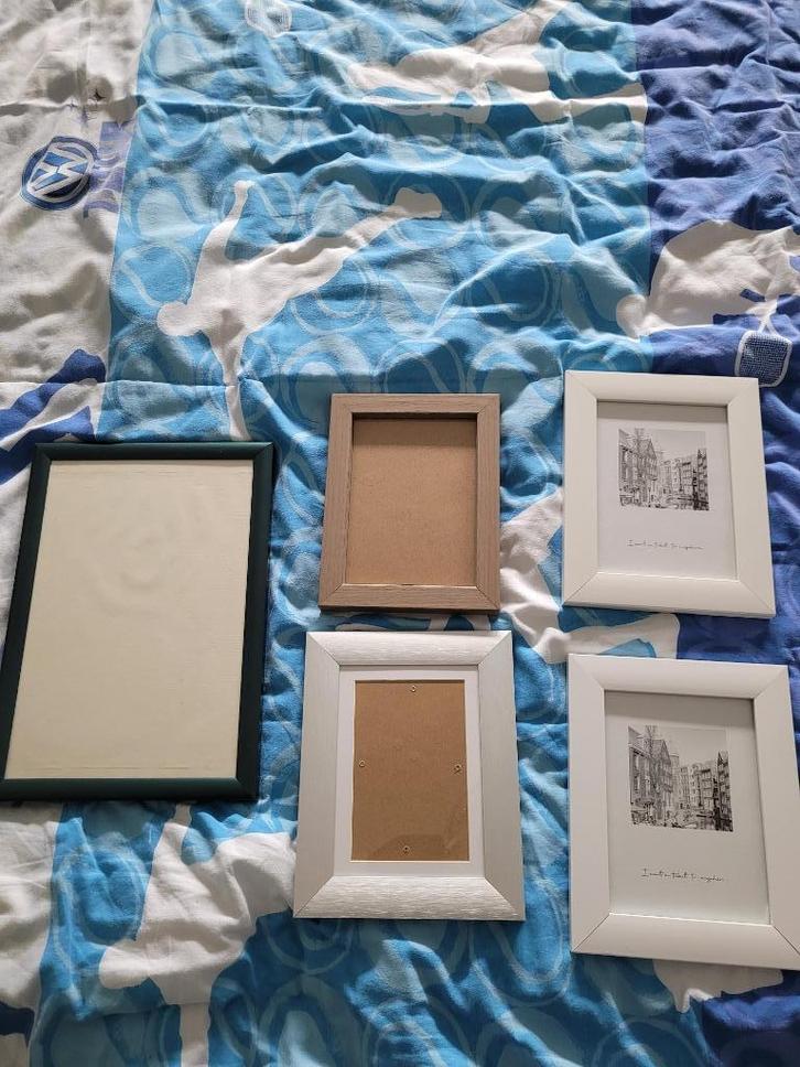 5 kaders - fotolijsten (zie info en formaten) als NIEUW, Maison & Meubles, Accessoires pour la Maison | Cadres, Comme neuf, Moins de 50 cm