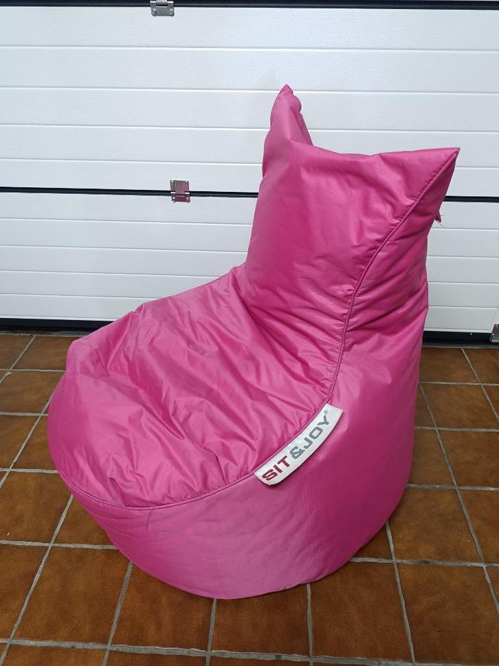 Roze zitzak, Sit & Joy, Huis en Inrichting, Zitzakken, Zo goed als nieuw, Zitzak, Roze, Ophalen