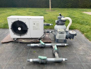 Warmtepomp met intex zandfilter, Tuin en Terras, Ophalen, Gebruikt