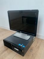 Computer Lenovo + monitor HP te koop, Computers en Software, Desktop Pc's, Ophalen, Zo goed als nieuw