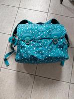 Turquoise boekentas Kipling met aapje, Ophalen of Verzenden