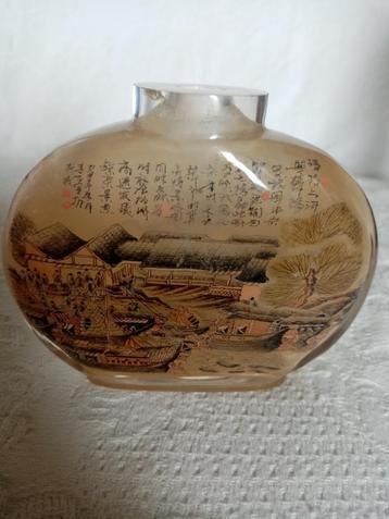 Chinese snuifdoos met bergkristal uit de jaren 70 (8,50 cm/1 beschikbaar voor biedingen