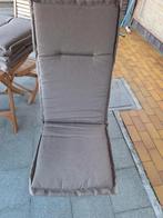 Donkerbeige tuinstoelkussens., Tuin en Terras, Tuinmeubel-accessoires, Ophalen, Zo goed als nieuw