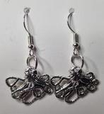 Boucles d'oreilles "Pieuvre Argent Sculptée", Neuf, Enlèvement ou Envoi, Argent, Argent