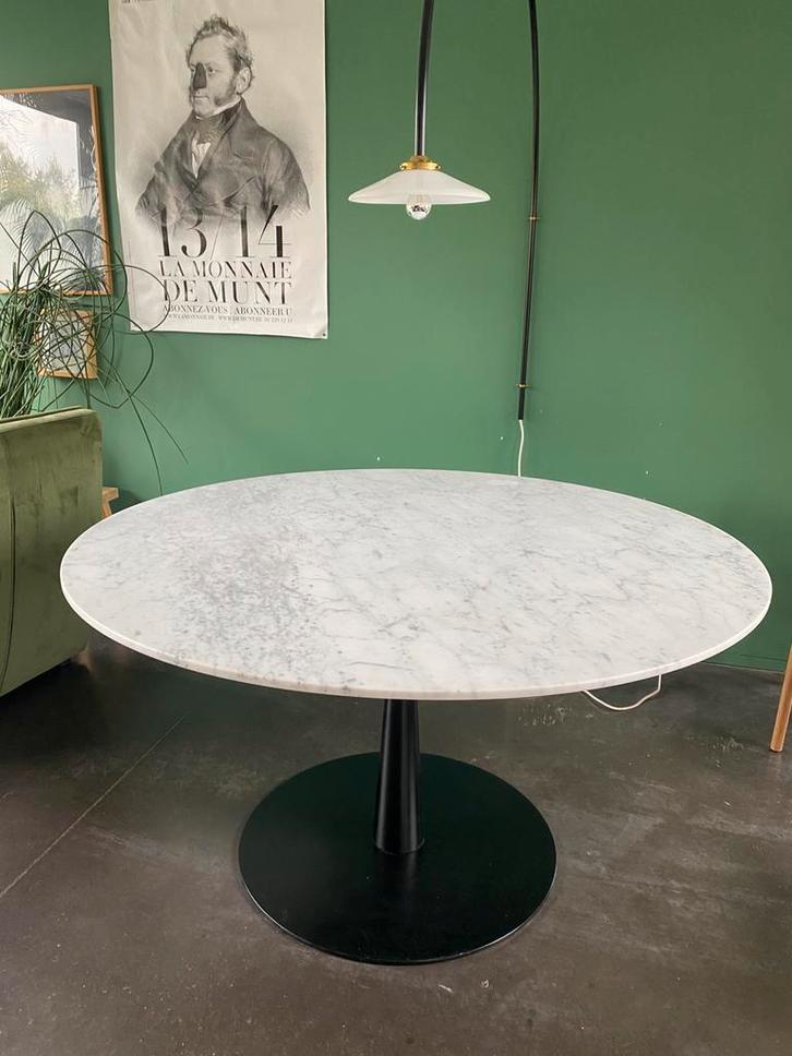 Poliform Flute marmer eettafel, Huis en Inrichting, Tafels | Eettafels, Gebruikt, 150 tot 200 cm, 150 tot 200 cm, Vijf personen of meer