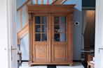 Vitrinekast, licht eikenhout, Ophalen, Gebruikt, Eikenhout, 100 tot 150 cm