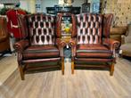 2 x Originele engelse XL chesterfield zetels Springvale, Huis en Inrichting, Ophalen of Verzenden