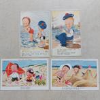 4 oude humorkaartjes, Ophalen of Verzenden