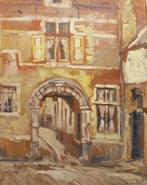 Jules Rambo (1896-1974): Poortje 1935 (43 x 53 cm), Antiquités & Art, Enlèvement ou Envoi