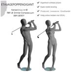Etalagepoppen/Mannequins met Egg Hoofd, in Golf Houding EPG, Sport en Fitness, Golf, Ophalen of Verzenden, Nieuw, Kleding, Overige merken