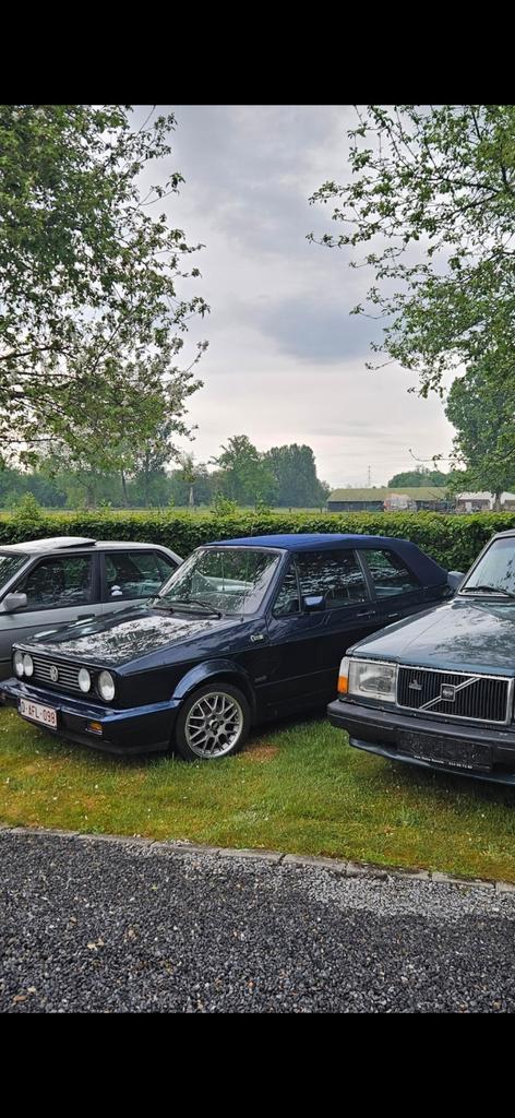 Vw golf 1 cabrio "Classic Line", Auto's, Volkswagen, Particulier, Golf, Benzine, Cabriolet, Handgeschakeld, Blauw, Zwart, Leder