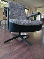 Fauteuil, zwarte draaipoot 125 euro, Huis en Inrichting, Fauteuils, Ophalen, Minder dan 75 cm, Zo goed als nieuw, 50 tot 75 cm
