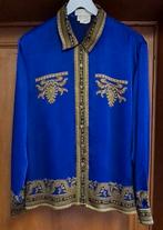 100% zijde blouse Escada Margaretha Ley, Maat 42/44 (L), Ophalen of Verzenden, Gedragen, Paars