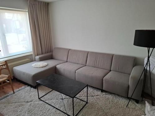 Hoekzetel - Greige, Huis en Inrichting, Zetels | Zetels, Gebruikt, Hoekbank, Vierpersoons of meer, 300 cm of meer, 150 cm of meer