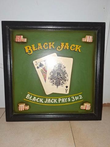 Authentiek houten pubbord Black jack  beschikbaar voor biedingen