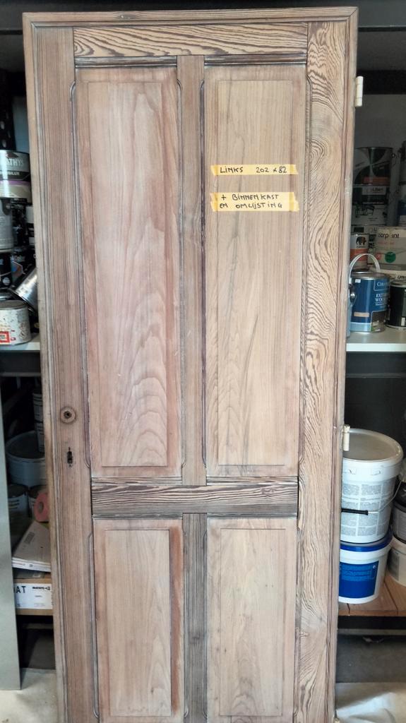 Mooi lot massieve pitch pine deuren, Doe-het-zelf en Bouw, Deuren en Vliegenramen, Zo goed als nieuw, Ophalen