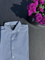 Polo Ralph Lauren hemdje geruit blauw (Medium), Blauw, Polo Ralph Lauren, Gedragen, Halswijdte 39/40 (M)