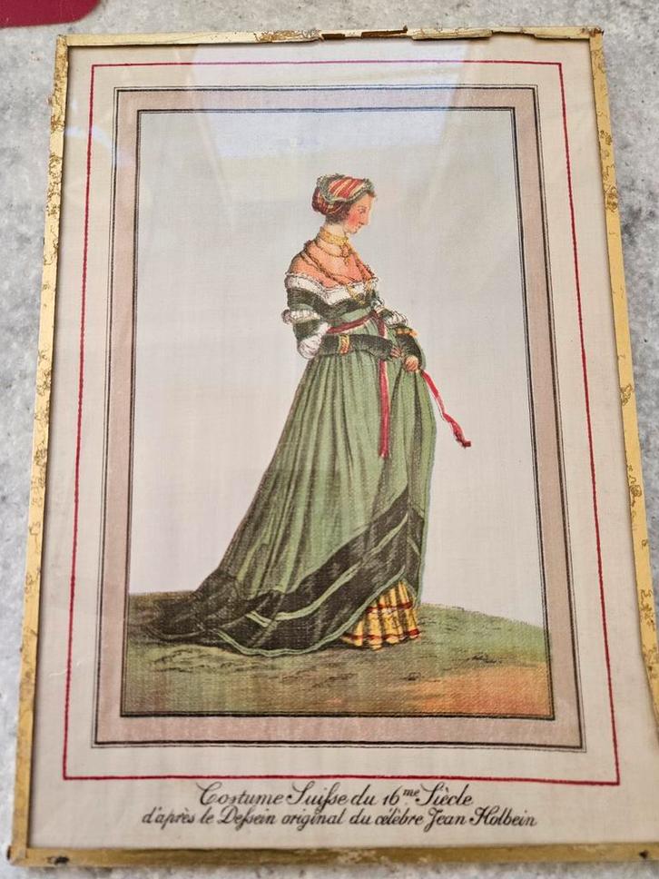 Antieke kader op doek, Doe-het-zelf en Bouw, Plinten en Afwerking, Ophalen of Verzenden