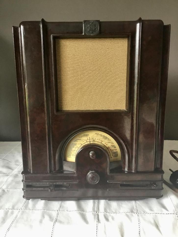 Radio Telefunken trial koncert uit 1934 werkt, Antiek en Kunst, Antiek | Tv's en Audio, Ophalen