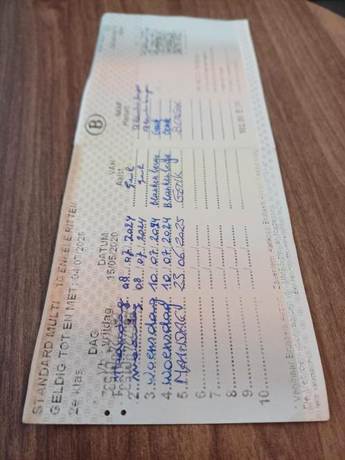 Standard Multi Pass met nog vier restritjes beschikbaar, Tickets en Kaartjes, Trein, Bus en Vliegtuig